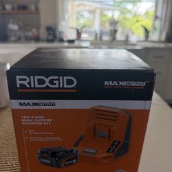 RIDGID 18V 4.0Ah Max Output Starter Kit (Brand New / Sealed)