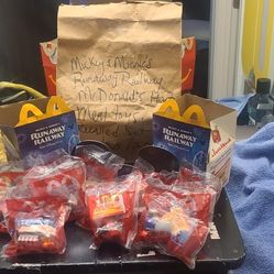 Disney's Mickey And Minnies Runaway Railway Happy Meal Toy Set Complete Recalled Set November 2020