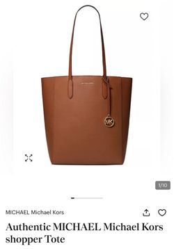 Michael Kors Leather Shopper Tote Bag