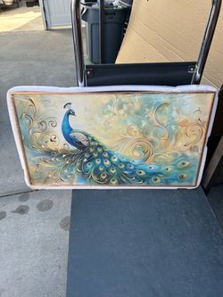 Peacock wall art