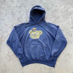 Vintage 90’s Distressed US BERKELEY Hane Navy Blue Hoodie