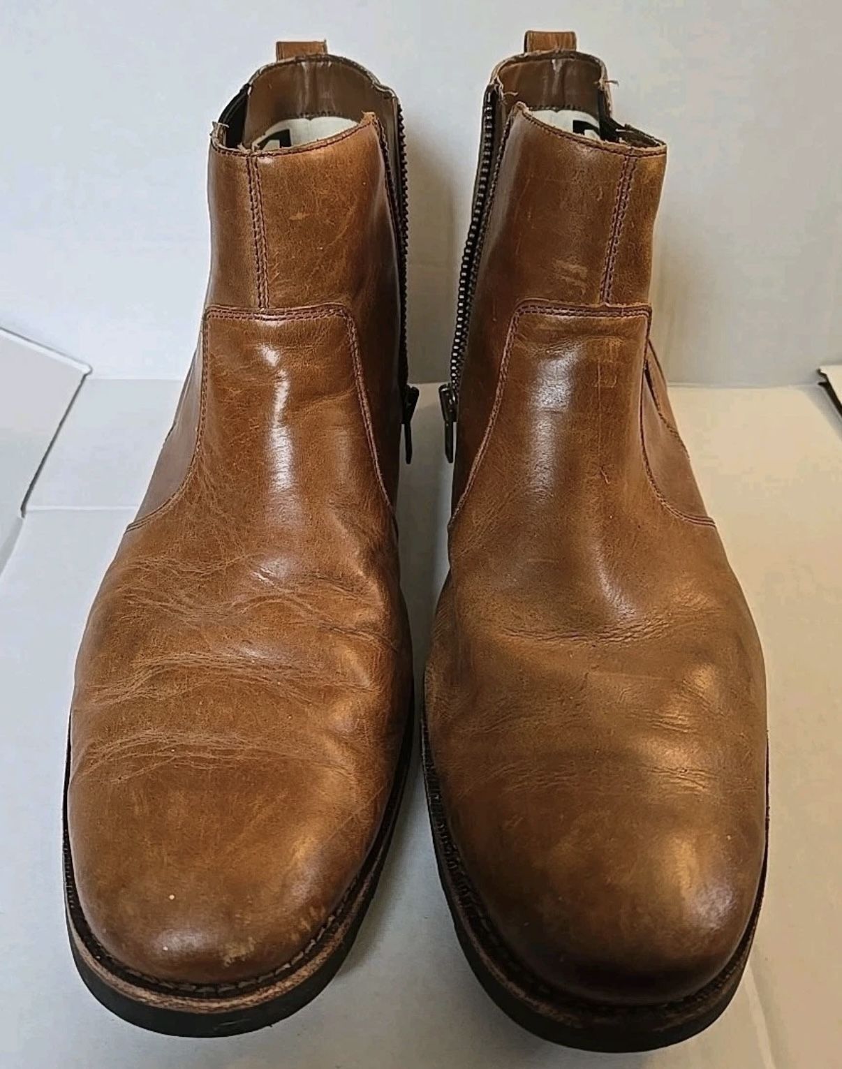 Timberland Men’s Redwood Falls Chelsea Brown Ankle Boots Size 13W A1N1K Leather