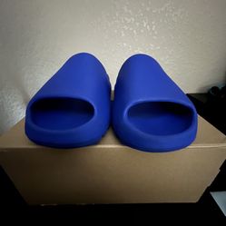Azure Adidas Yeezy Slides