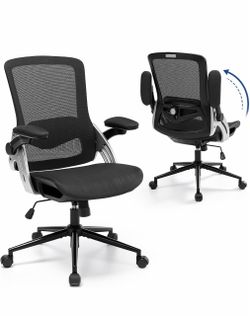 Ergonomic Mesh Office Chair with Flip-Up Arms