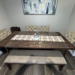 Farm Dining Table w/chairs 