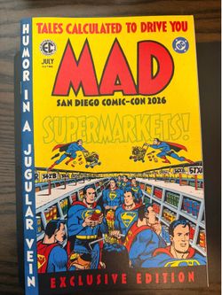 Mad Magazine DC Supermarkets Comic 2026 SDCC Comic Con Exclusive Edition