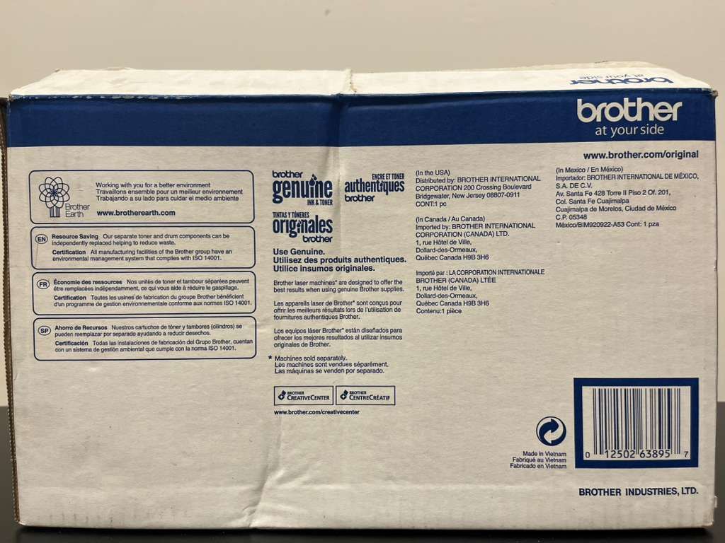 BROTHER Genuine DR630 Original Drum Unit Black