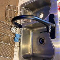 Kohler sink And Two Sink Racks