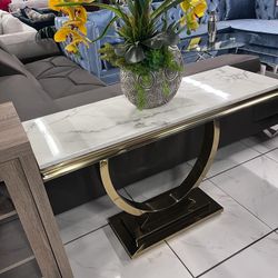 Sofa Table ✨ Gold Base 🔥