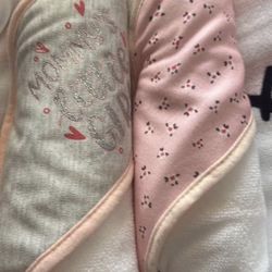 Two Baby Towels With Hoodie 