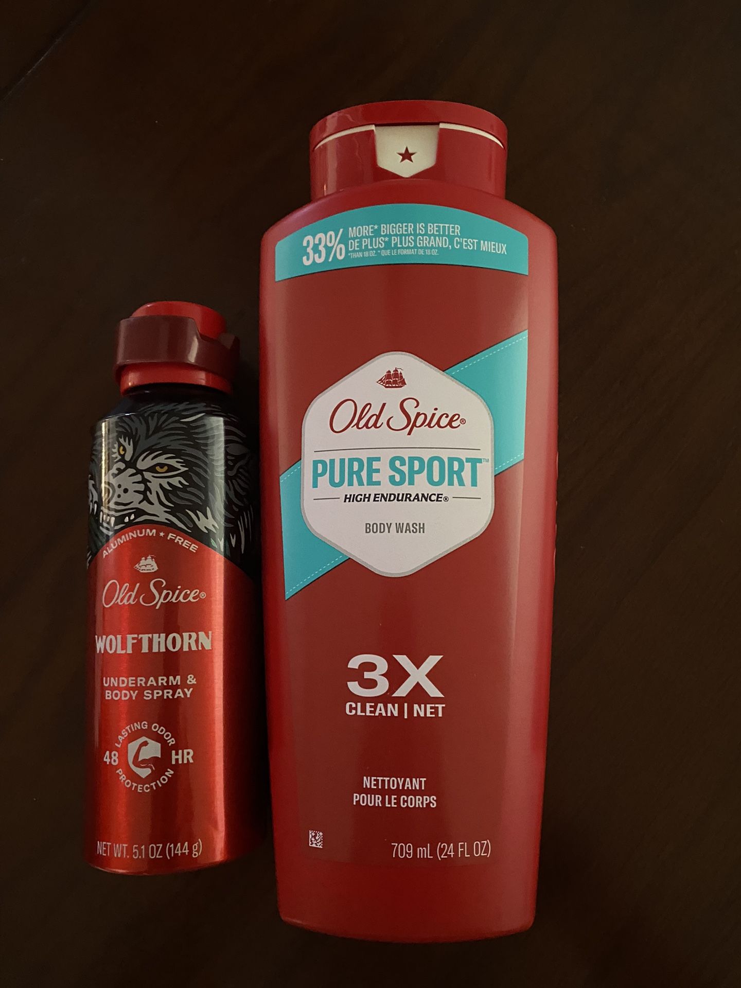 Old Spice Body Wash +  Body Spray 