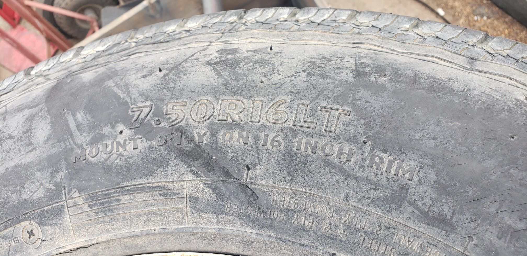 RV/Motor Home Rims and Tires 7.50 X R16 LT for Sale in Phoenix, AZ