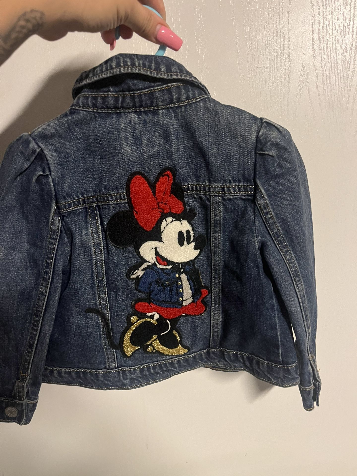 3T jean jacket minnie mouse embroidered 