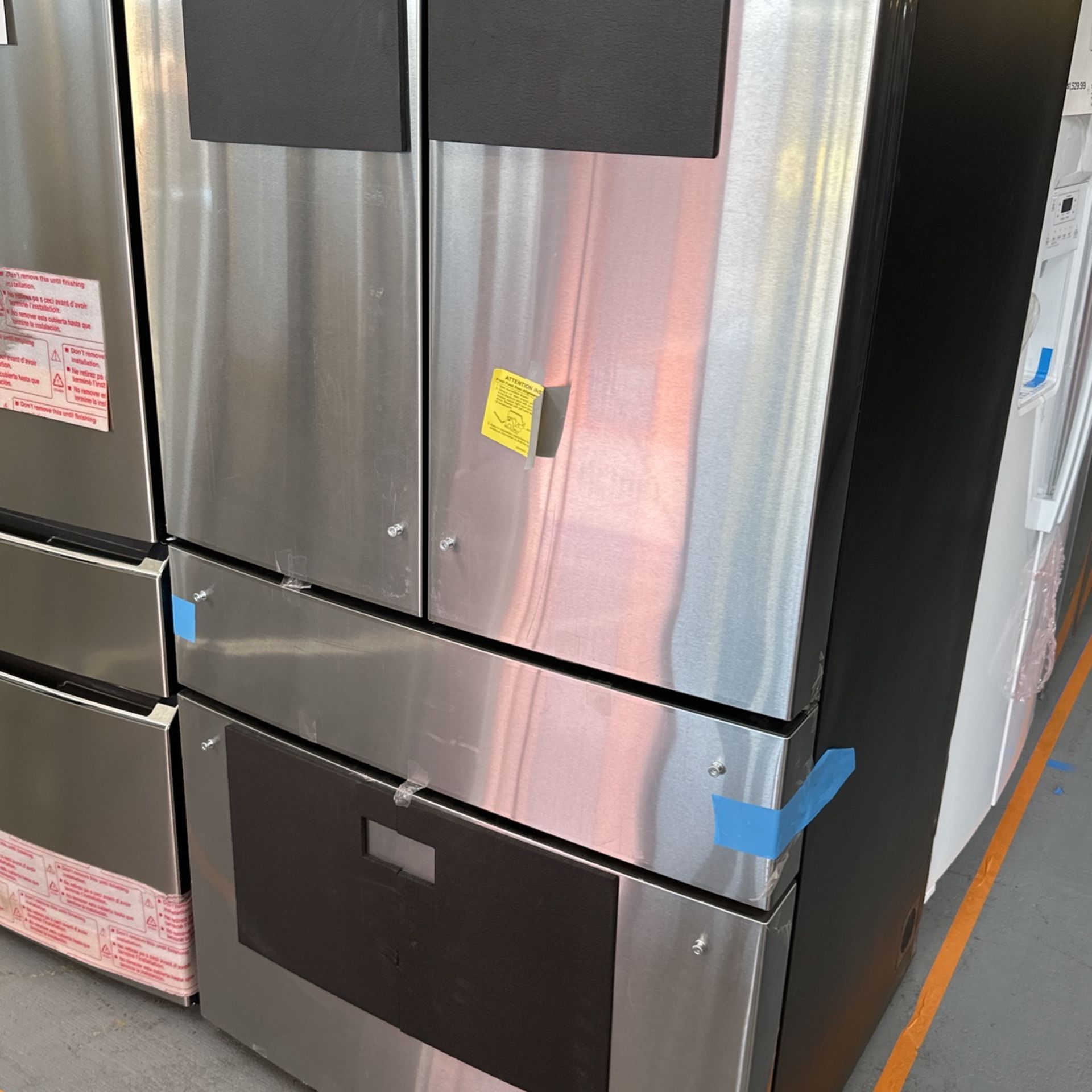 Ge Profile Four-Door Stainless Steel Refrigerator New