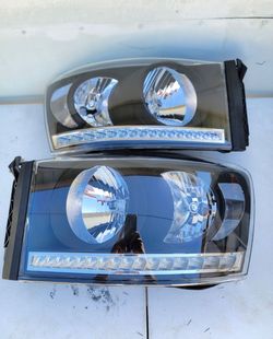 06-08 Dodge Ram LED Headlights Luces Micas Calaveras Faros Faroles Focos Headlamps