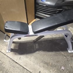 York Barbell adjustable weight bench. 