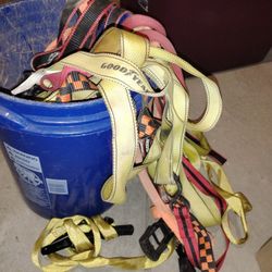 Bucket Full Of Ratchet Straps