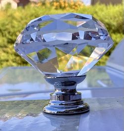 Set Of 10 Clear 30mm Crystal Door Pulls