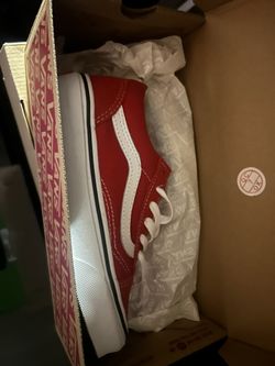 Youth Red Vans Size 1