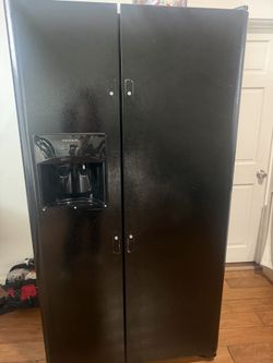 Black refrigerator