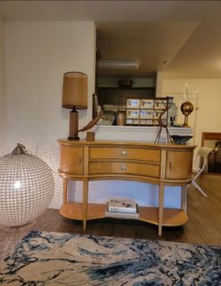 Lane sideboard or credenza MCM Style boomerang shape *MILD WEAR