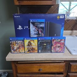 PS4 Pro With 5 Games
