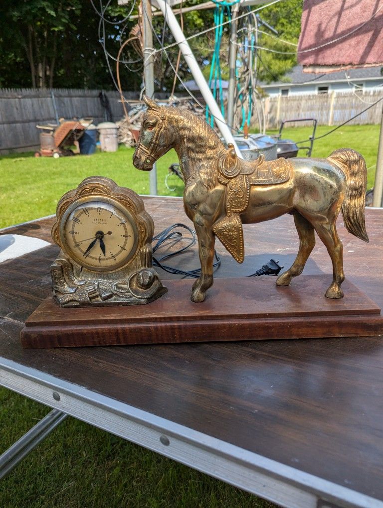 Clock And Horse
