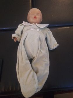 Antique Doll Plastic Baby