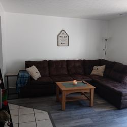 Brown Sectional Couch $130