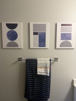 Set of 3 Abstract Canvas Wall Art Prints