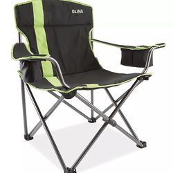 Uline Camp Chair Black & Lime