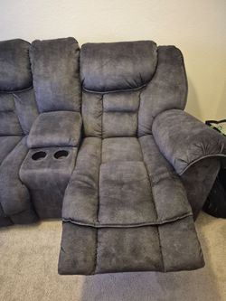 2 love seats and 1 recliner