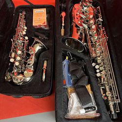Nice Curved Soprano Saxophone With New Box Of Reeds $380 Firm