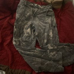 Hollister grey cargo jeans Size 30" #cargo #denim