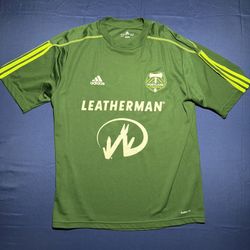 Vintage Rare Adidas Portland Timbers Home Jersey Timber Joey Size Large