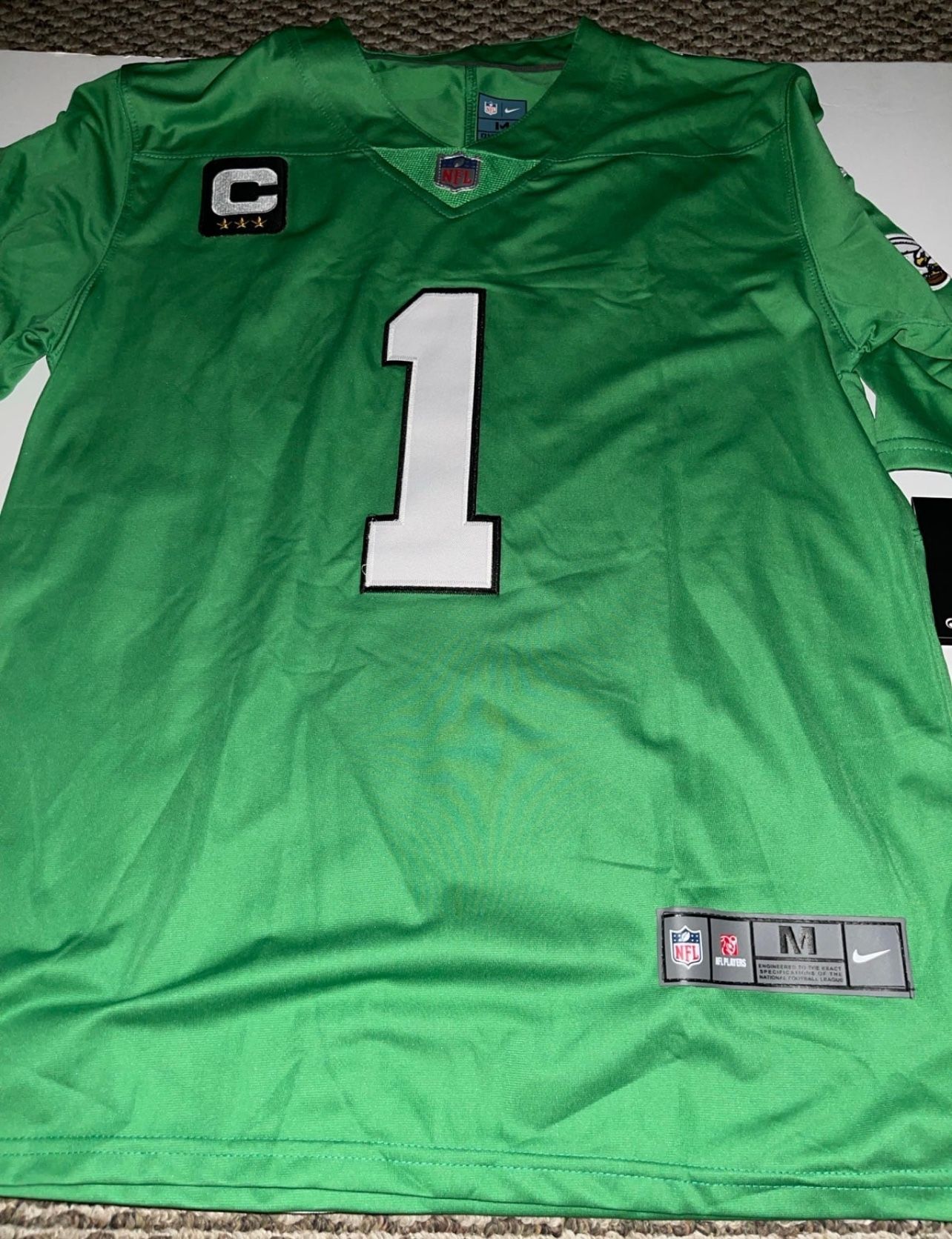 Men's Philadelphia Eagles Jalen Hurts Nike Kelly Green Vapor F.U.S.E.