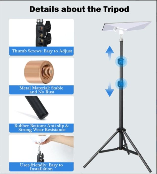 Zeroffi Starlink Mini Tripod Mount Kit with Adapter – Portable, Adjustable, and Travel-Ready Mount for Starlink Mini Dish !!!!
