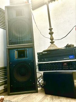 P. A. System - PAS Speakers-QSC Amp-Yamaha Mixer $500