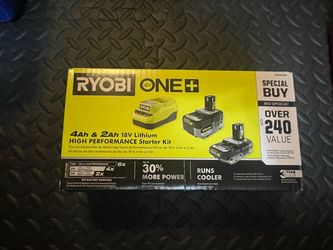 RYOBI 4AH & 2AH 18V Starter Kit
