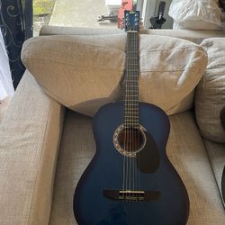 Blue 6 String Guitar Rogue SO-069-RAG-BL