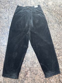 KAPITAL 7W Black Corduroy High Waist Nim Pants
