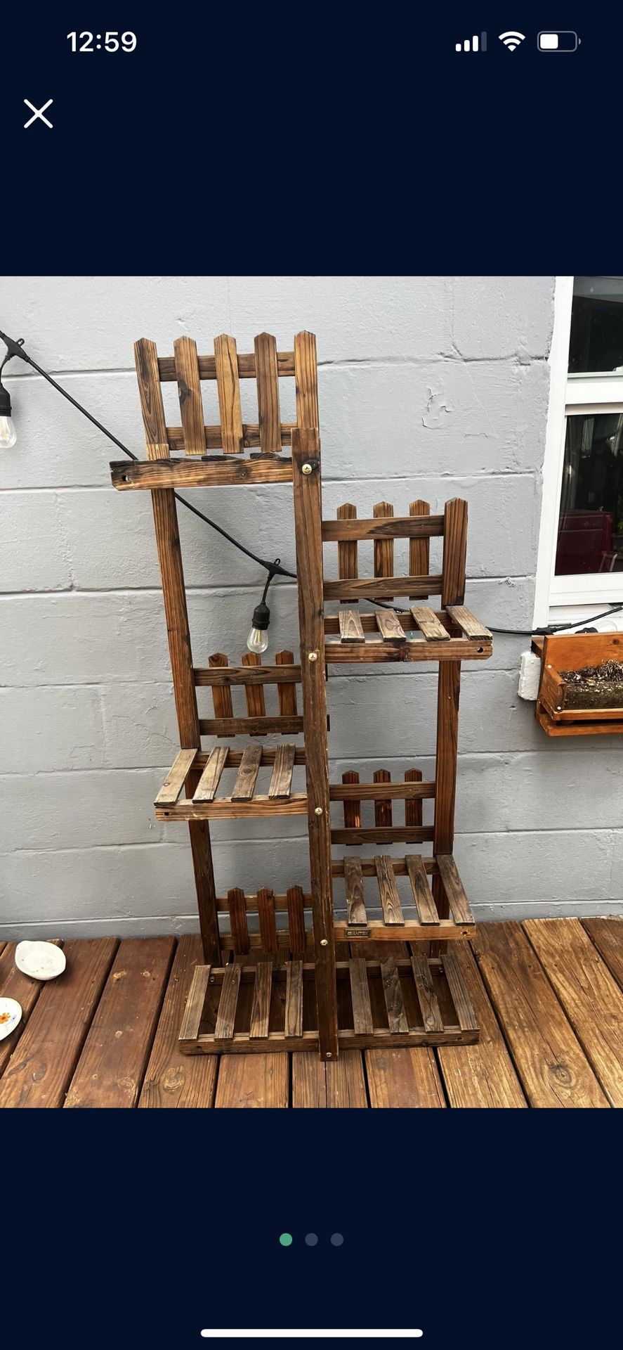 5 Tiered Wooden Plant Stand
