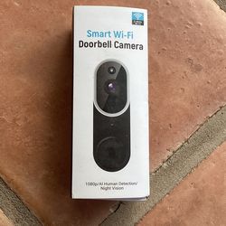 Smart Wi-Fi Doorbell Camera 1080 Ai, Human Detection And Night Vision NEW