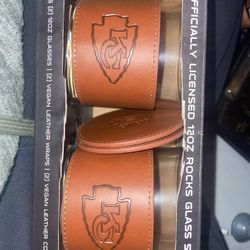 Kansas City Chiefs Collectors Glasses And Coaster Set
