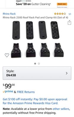 Rhino rack pad&clamp kit