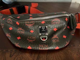 Mcm Crossbody Bag Felsten waist Visetos Day Bag Green Mothers Khaki