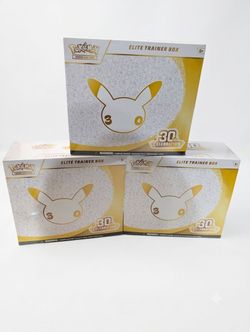 Pokémon TCG 30th Celebration Elite Trainer Box (x3)