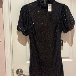 Express Mini Dress(black Small Sequence)