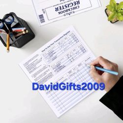 (5): DELUXE BANK CHECKBOOK ACCOUNT REGISTERS DEPOSIT DEBIT TRANSACTION BOOK 2026-2024.