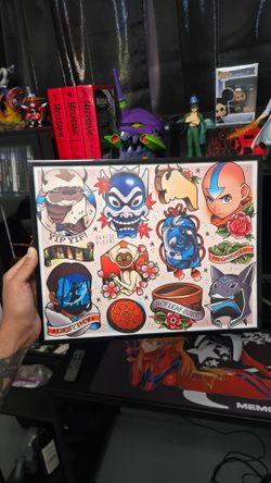 Framed avatar the last air bender art print